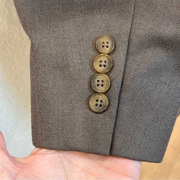 Christian Dior Monsieur Wool 2 Button Suit Jacket Blazer in Taupe size 42R - Picture 7 of 14